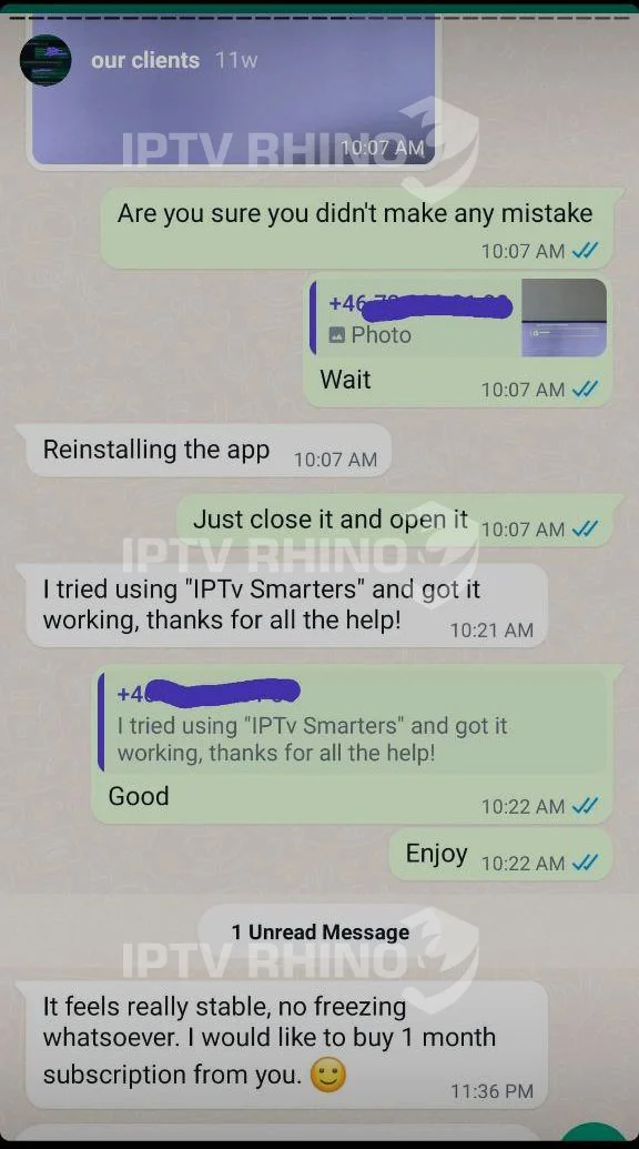 IPTV Rhino Customer Testimonials - Trusted IPTV Provider